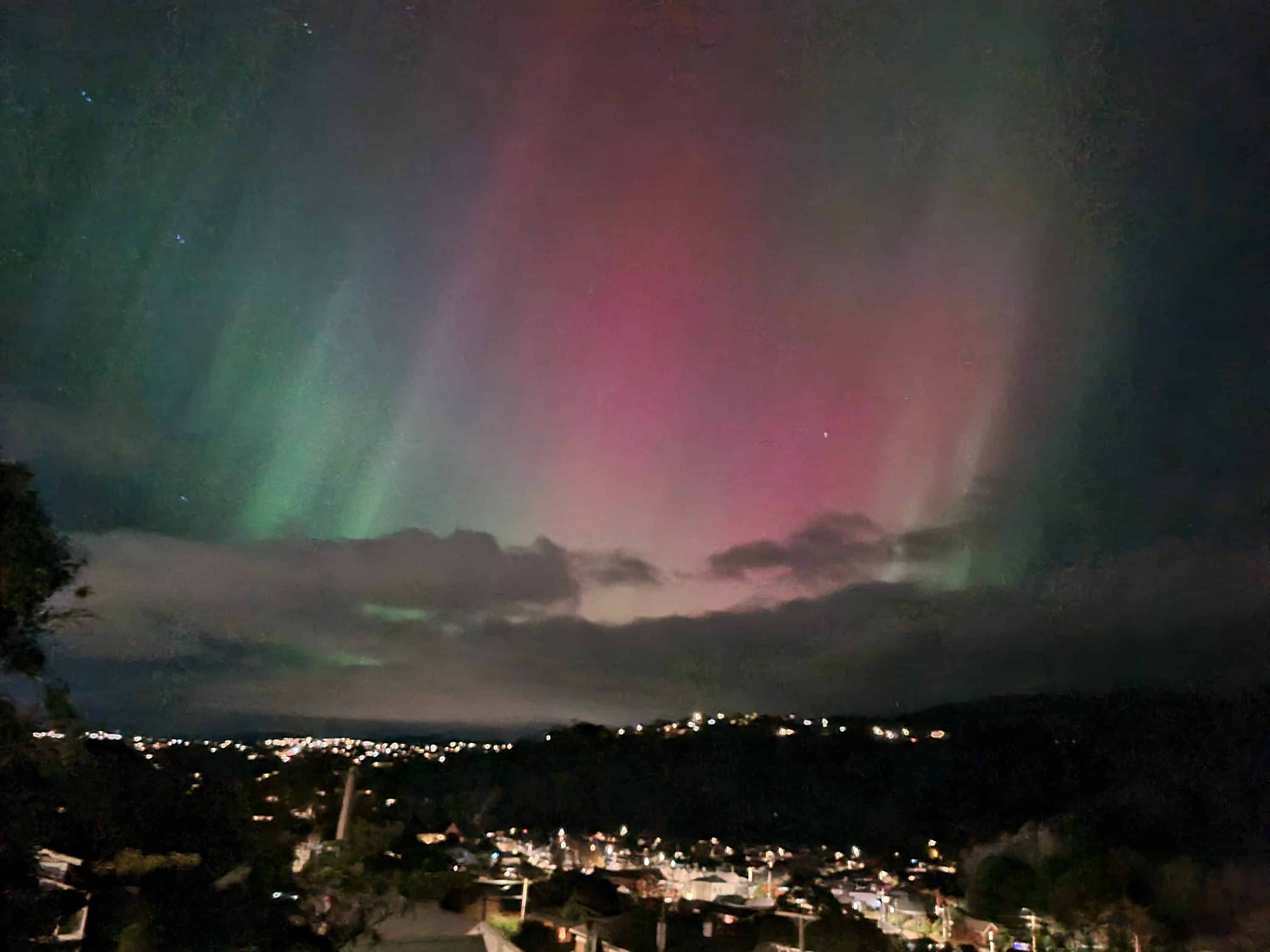 The Southern Lights over Dunedin